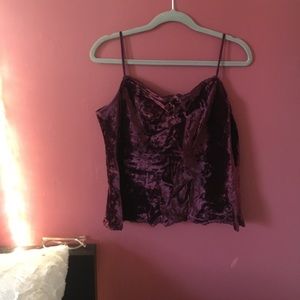 Vintage Crushed Velvet Cami
